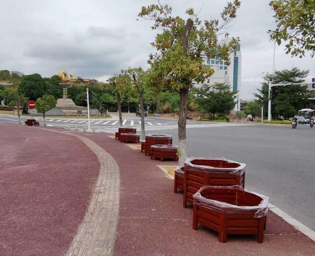 定制花箱的尺寸是多少？GRC仿木紋廠家